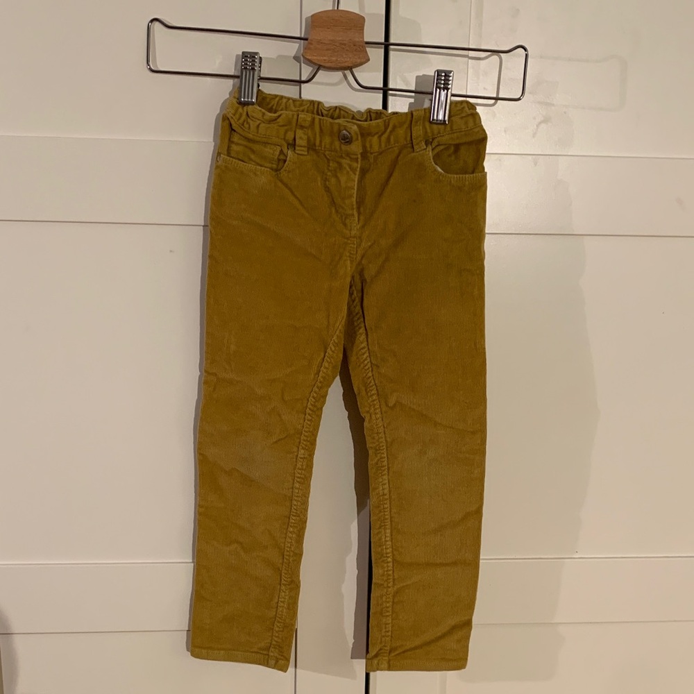 Petit Bateau Yellow Corduroy Pants